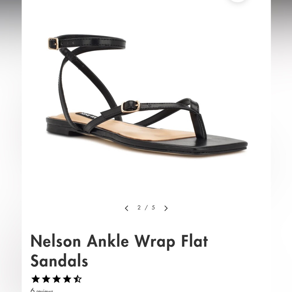 NEW Women’s size 9 1/2 Nine West sandals. Sent wrong size box, these are  9 1/2!
